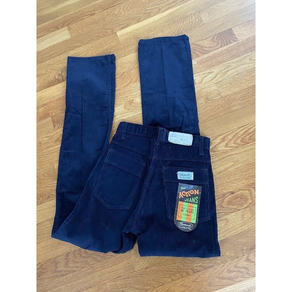 Vintage Deadstock Madewell Corduroy Pants, 26 x 32, Womens Navy Blue Corduroys